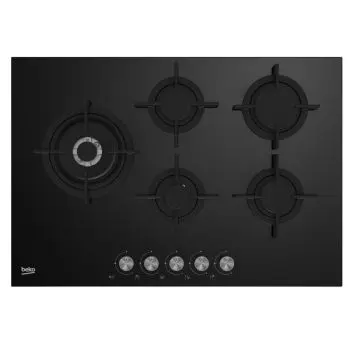 BEKO - Piano cottura a gas HILL75222S 75cm - Cristallo nero