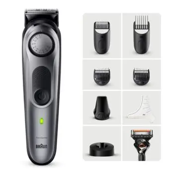 Braun BeardTrimmer 7 BT7420 regolabarba Argento