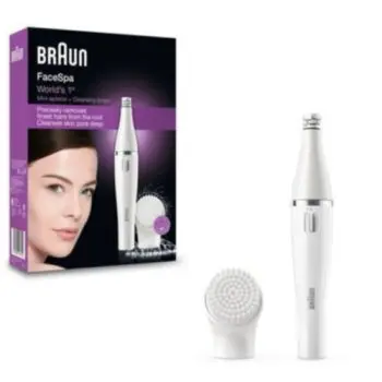 Braun Face 810 – Epilatore Donna Per Il Viso Con Spazzola Di Pulizia E Batterie Supplementari