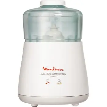 Moulinex DPA141 La Moulinette Tritatutto Elettrico, Adatto per Tutti i Tuoi Alimenti 1000 W, 0.3 l, Bianco