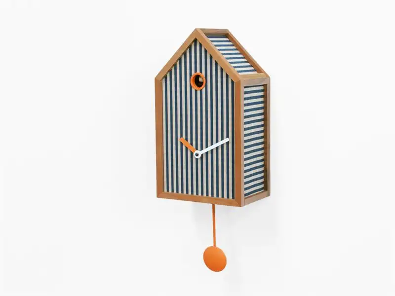 Orologio a cucù Mr. Orange 2190O Tessuto a righe blu