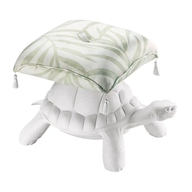 Qeeboo pouf Turtle Carry pouf white