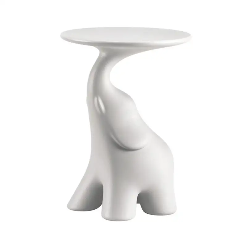 Qeeboo tavolino elefante Pako bianco H56cm