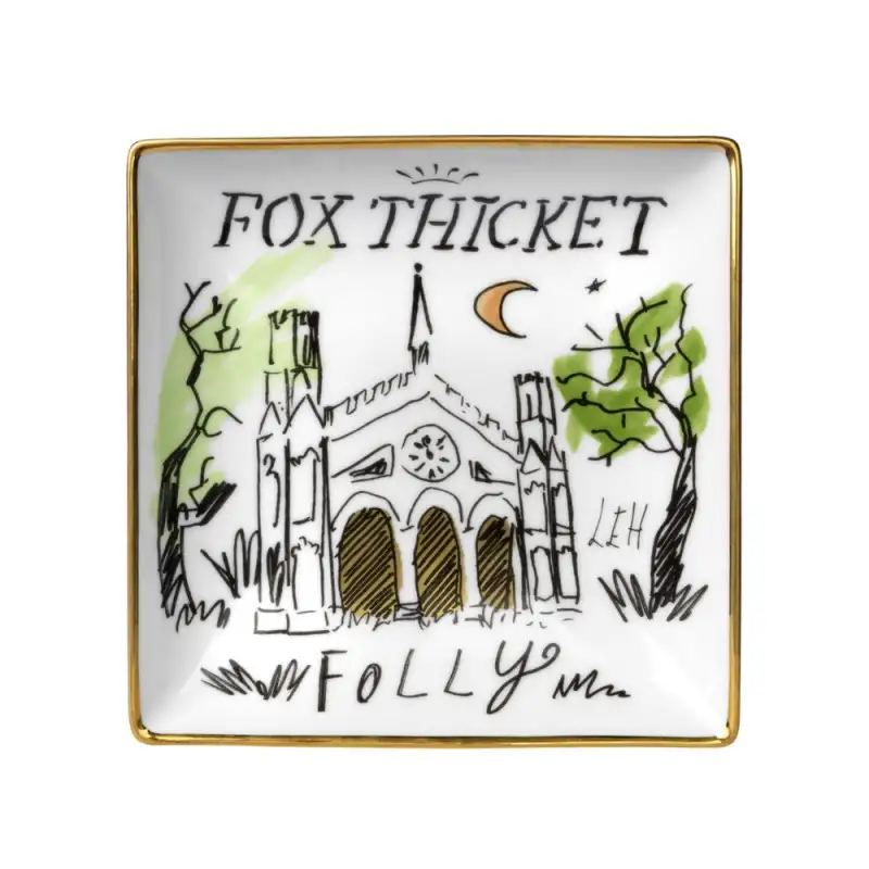 Richard Ginori svuotatasche quadrato Fox Thicket Folly 13.5x13.5cm