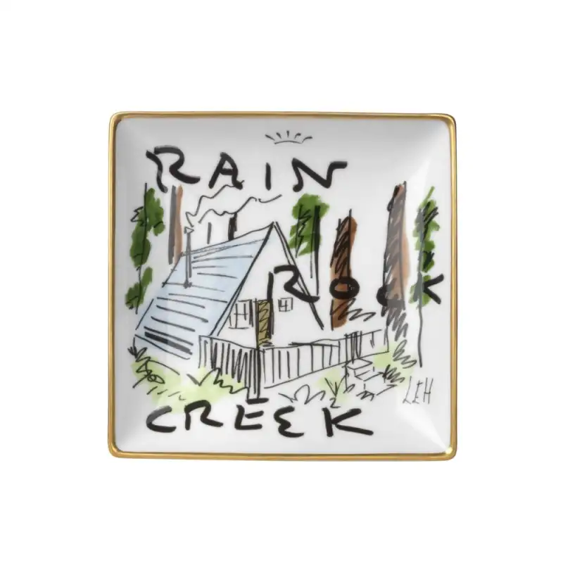 Richard Ginori svuotatasche quadrato Rain Rock Creek 13.5x13.5cm