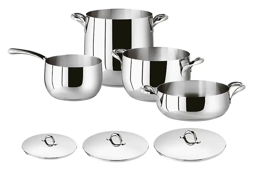 Sambonet Batteria Di Pentole Inox 7pz Kikka