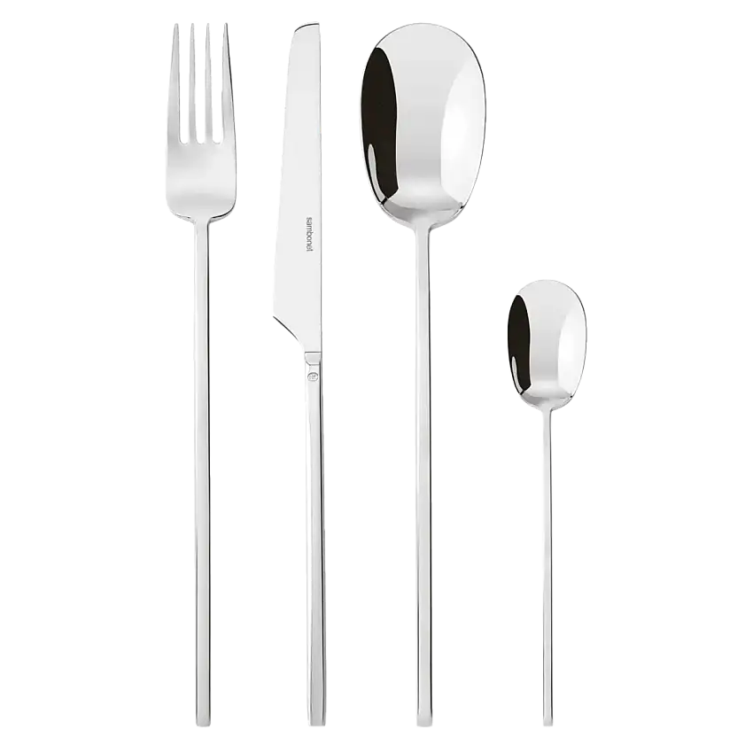 Sambonet Servizio 24pz Posate Monoblocco 100 Inox