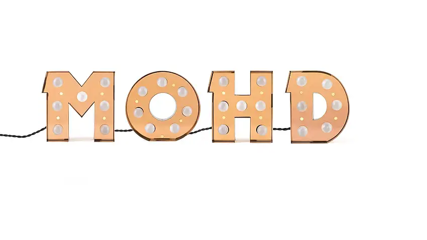 Seletti Caractère Alphabet Lights - Lampada