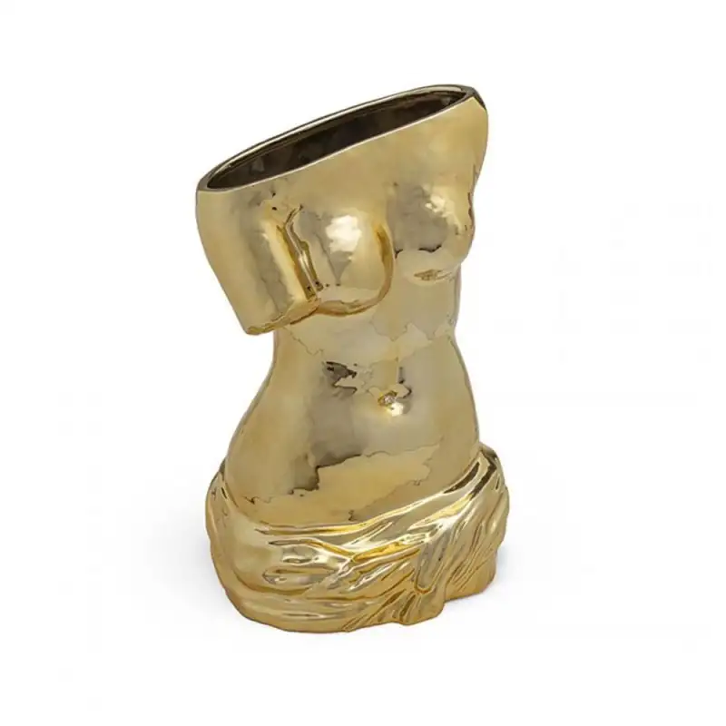 VASO IN CERAMICA "MILO" ORO Cm.28x25,5  h.38,5