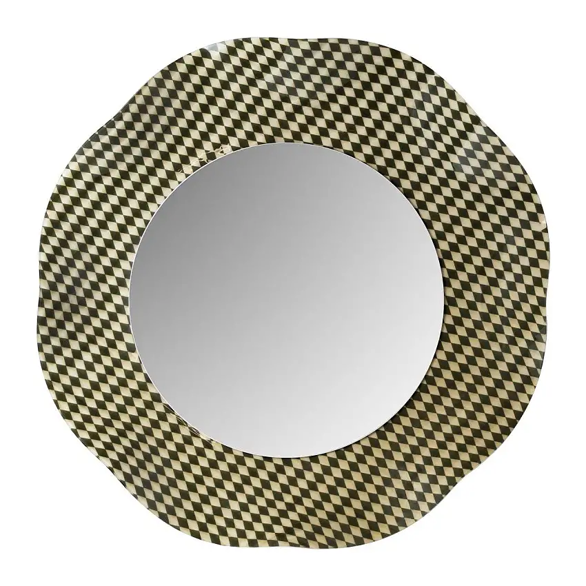 Specchio tondo SOFT foulard, collezione Vesta Home, codice 04281-D47