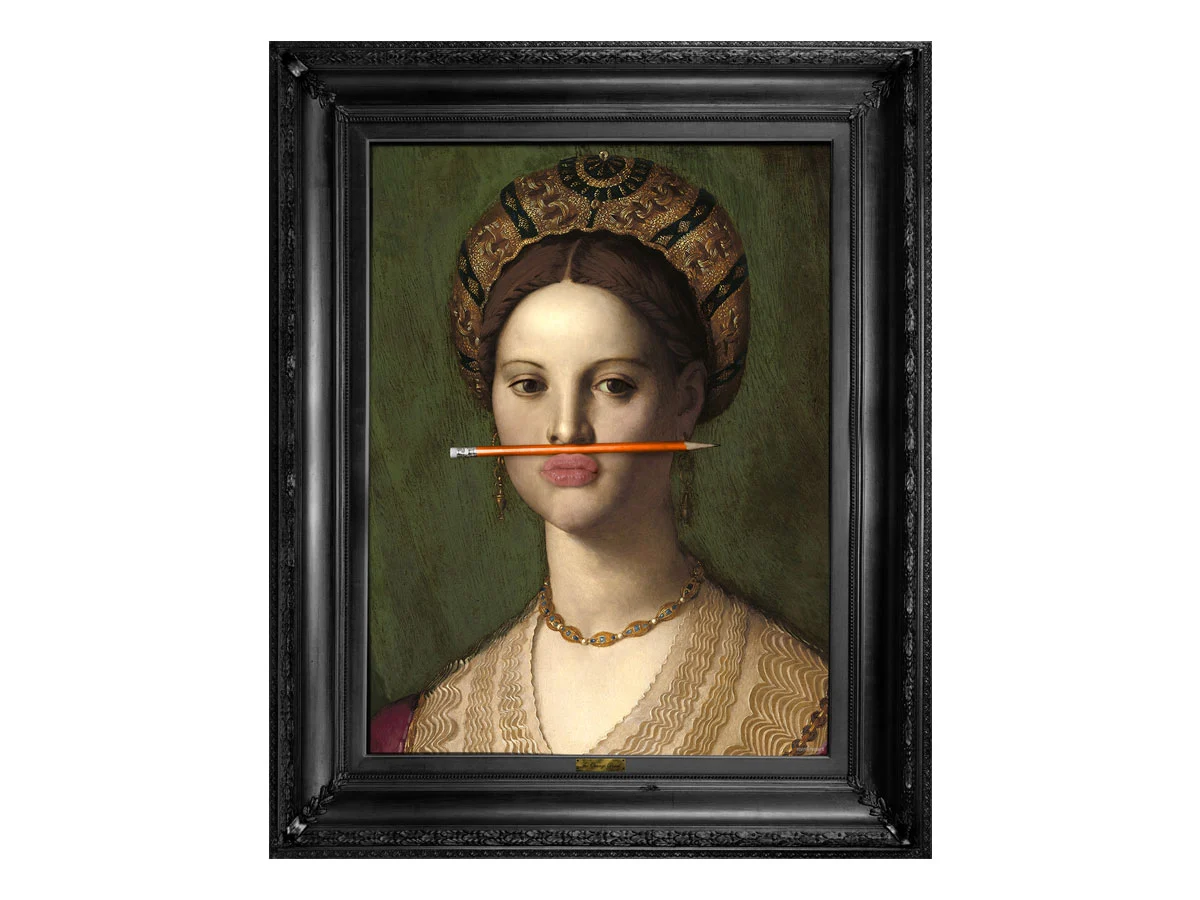 Mineheart The Orange Pencil Small Quadro