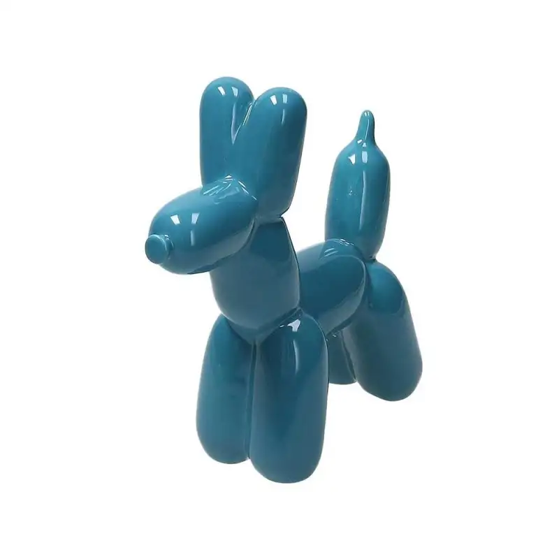 Tognana scultura cagnolino Doggie in ceramica ottanio H16cm