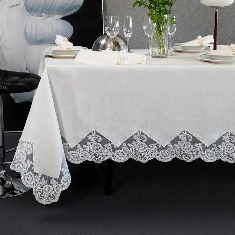 Servizio da tavola x12 in Lino AURORA By Battaglia