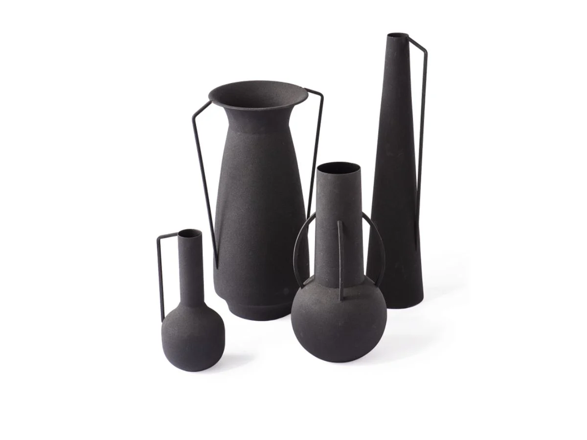 Pols Potten Vases Roman Black Set di 4 Vasi