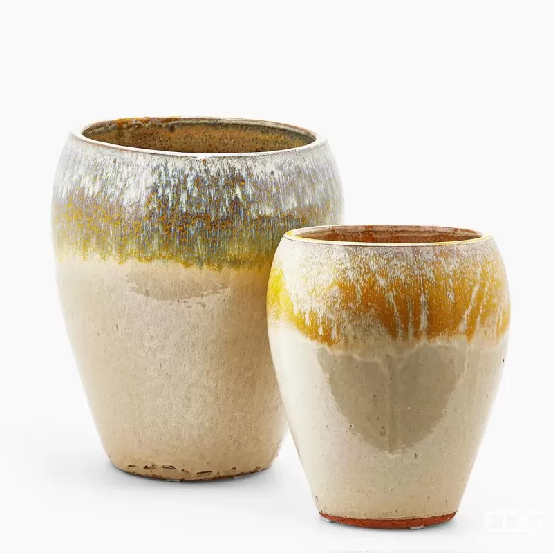 Vaso in Ceramica Multicolore H32 D28