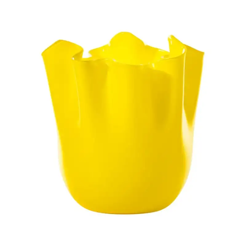 Venini vaso Fazzoletto Ginkgo Bilboa 20x24cm