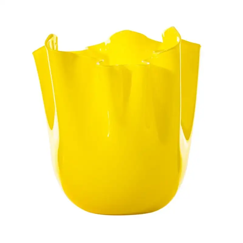 Venini vaso Fazzoletto Ginkgo Bilboa 23x31cm