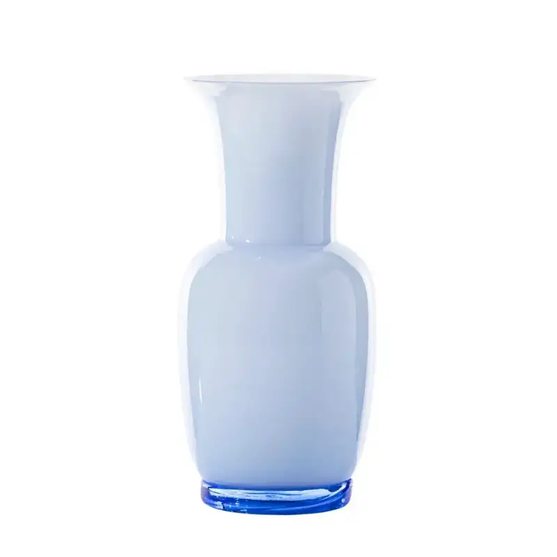 Venini vaso Opalino Iceberg 17x36cm
