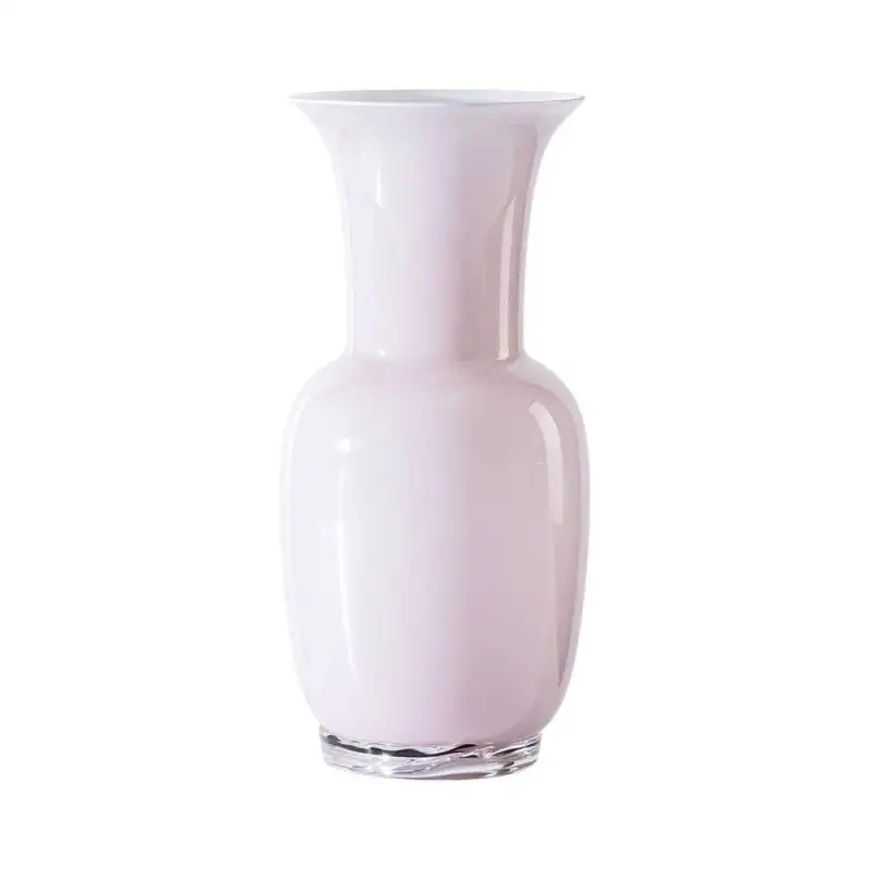 Venini vaso Opalino rosa cipria H36cm