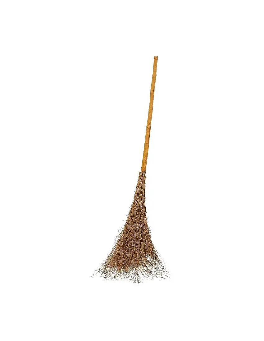 VERDELOOK Scopa in Bamboo 15 Rami per Pulizia Giardino