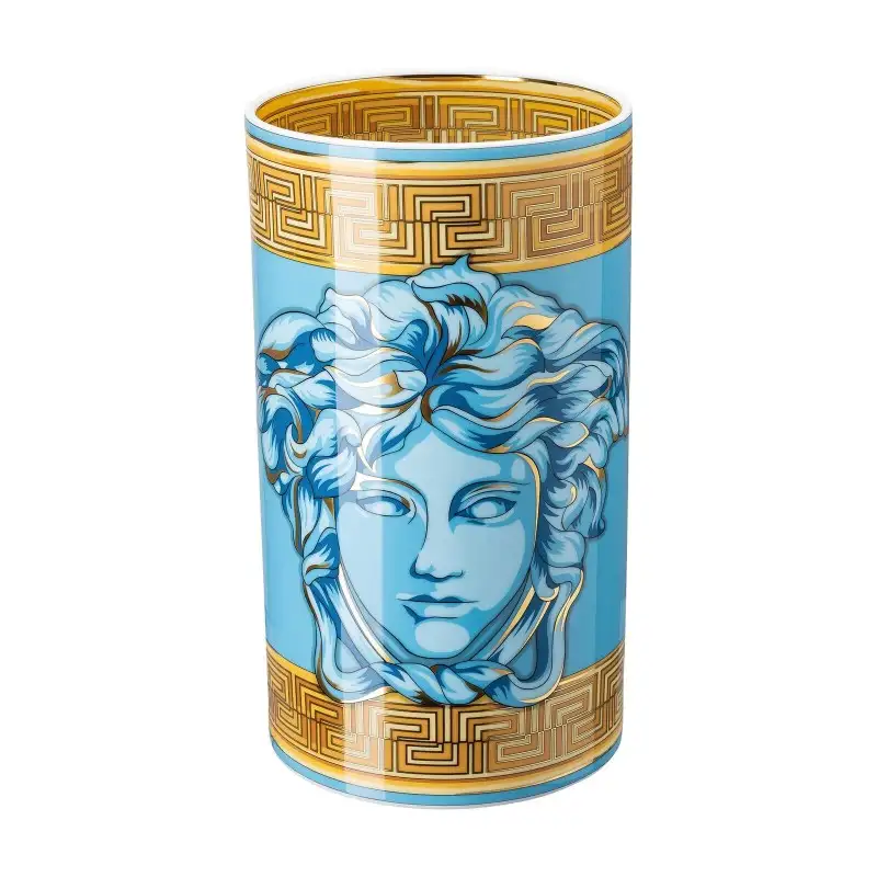 Versace vaso Medusa Amplified Blue Coin H30cm