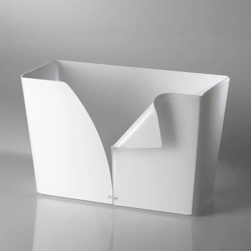 Vesta portariviste Eco in plexiglass bianco