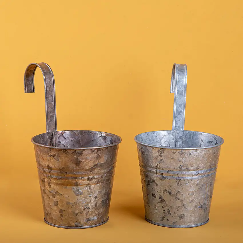 2 Pezzi • Cachepot con gancio • 26 cm