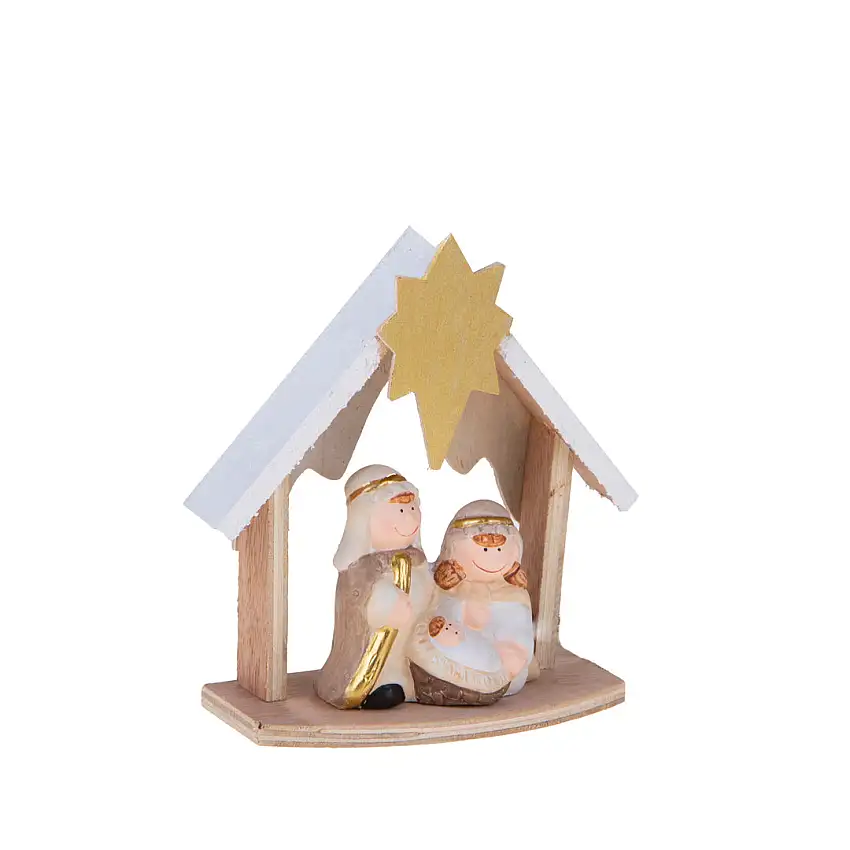 4 Pezzi •  Nativita' con Gift Box  • 20 cm