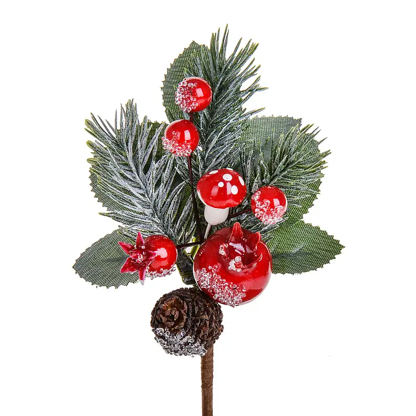 12 Pezzi •  Pick con Bacche  • 14 cm