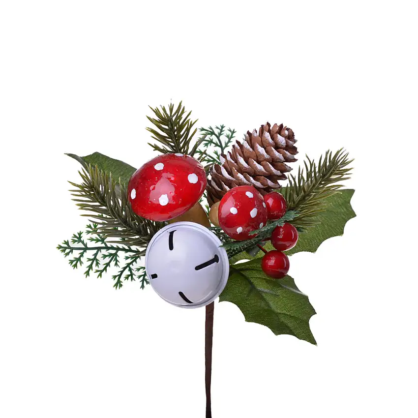 12 Pezzi •  Pick con Fungo e Campana  • 10 cm