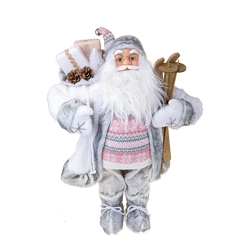 Babbo natale con sci • 60 cm