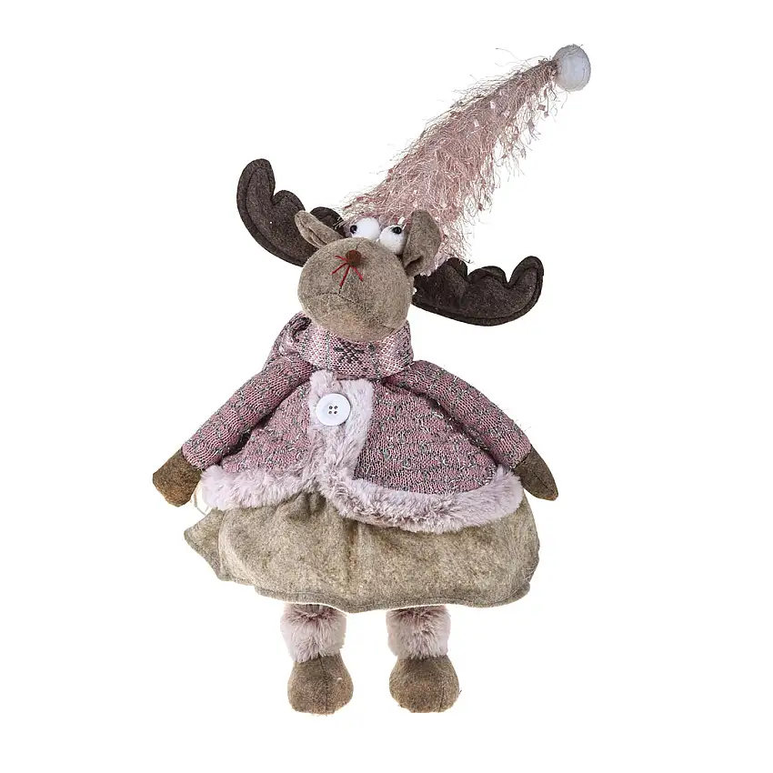 Renna in piedi con molla • 52 cm