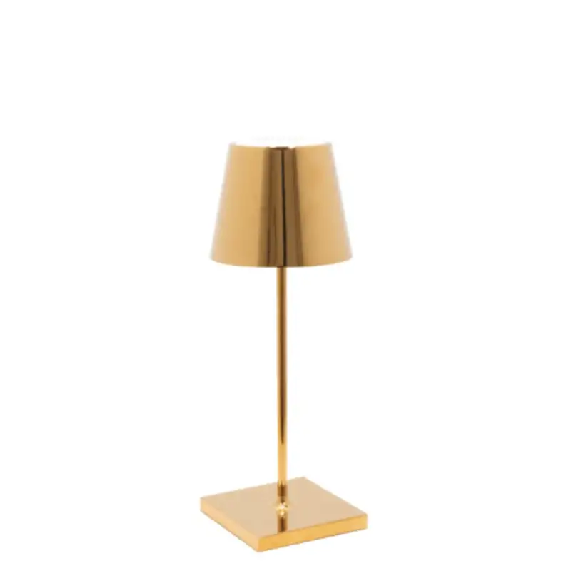 Zafferano Lampada da Tavolo Poldina mini Pro Oro lucido