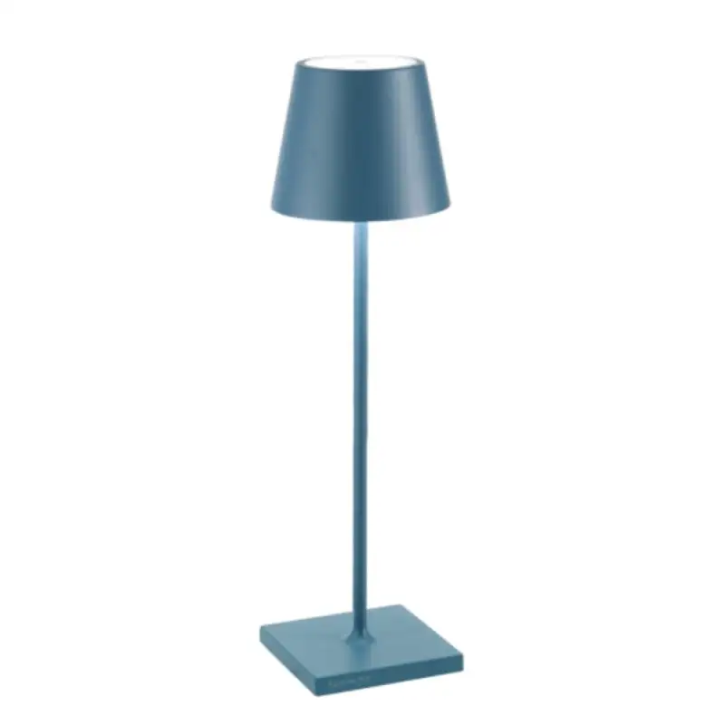 Zafferano Lampada da Tavolo Poldina Pro blu avio
