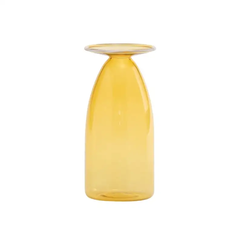 Zafferano Vaso fiore giallo oro 60x130mm