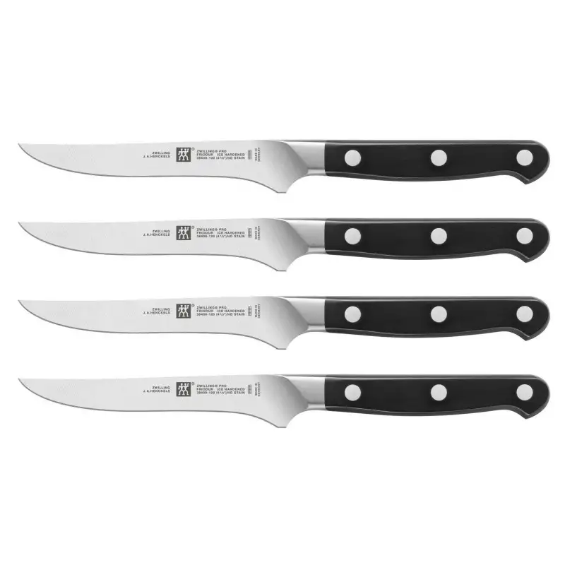 Zwilling Pro Set 4 Coltelli Bistecca Liscio Forgiato 38430-002-0